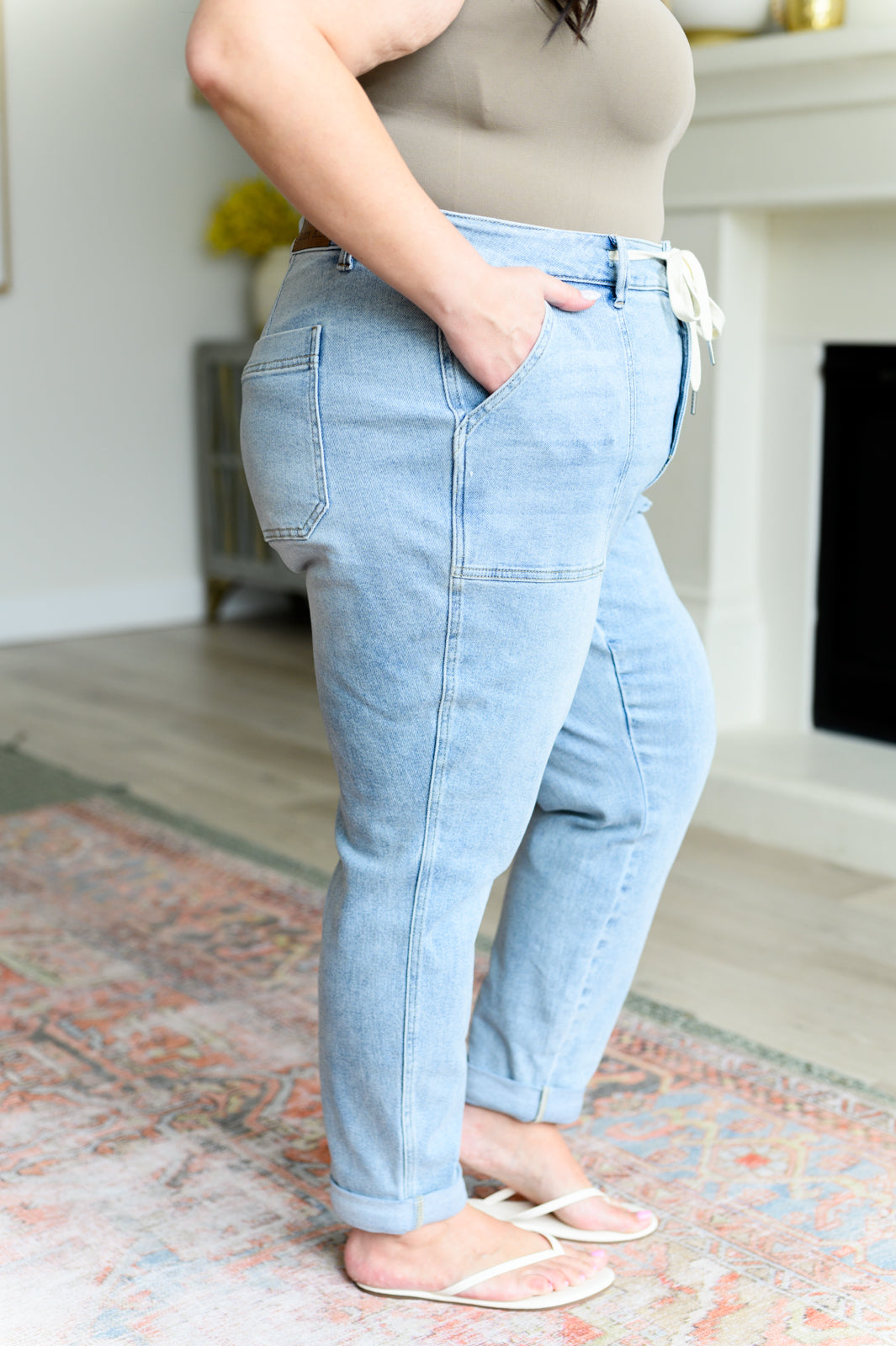 Cooper Vintage Denim Joggers | Judy Blue