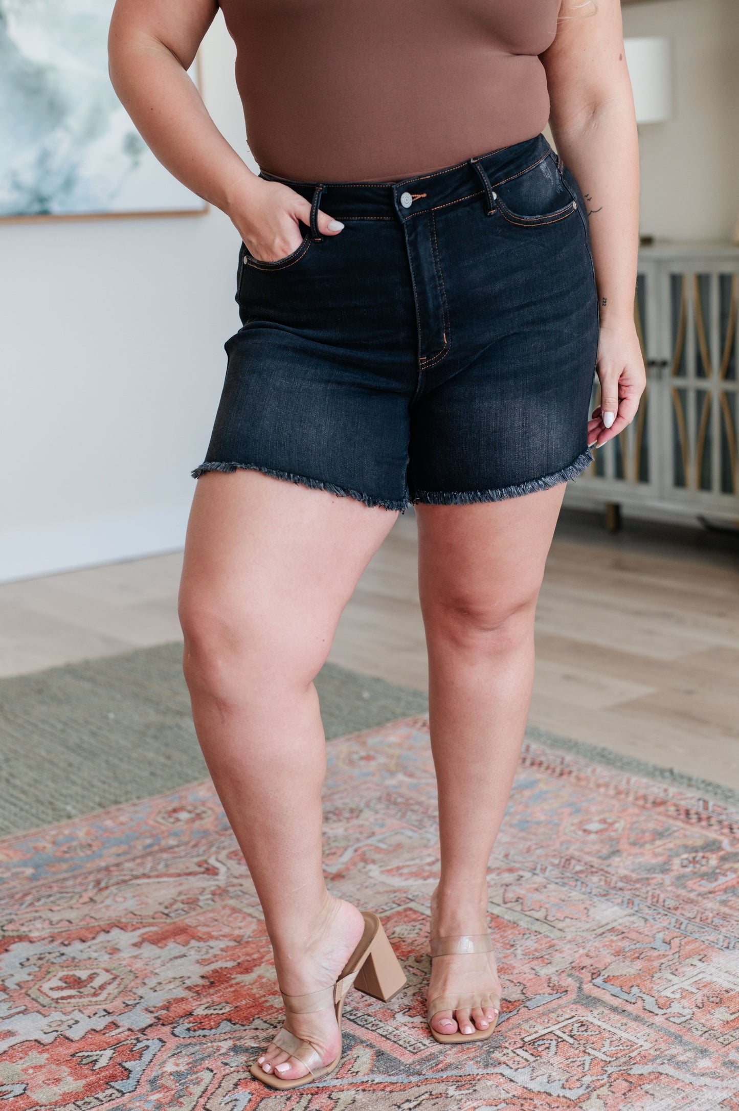 Ember Fray Hem Shorts | Judy Blue