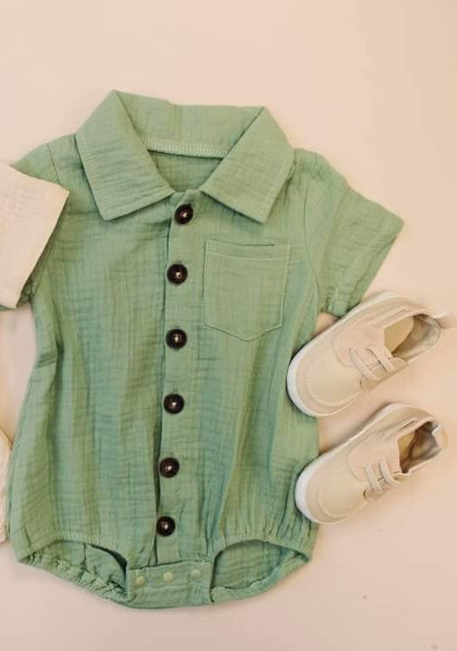 Handsome Man Linen Romper