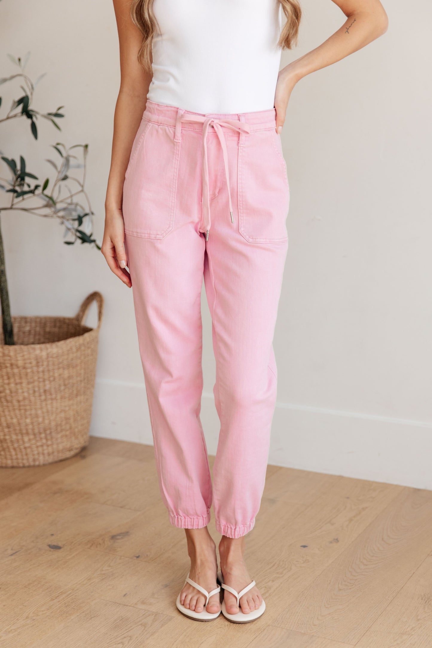 Regina Denim Joggers | Judy Blue