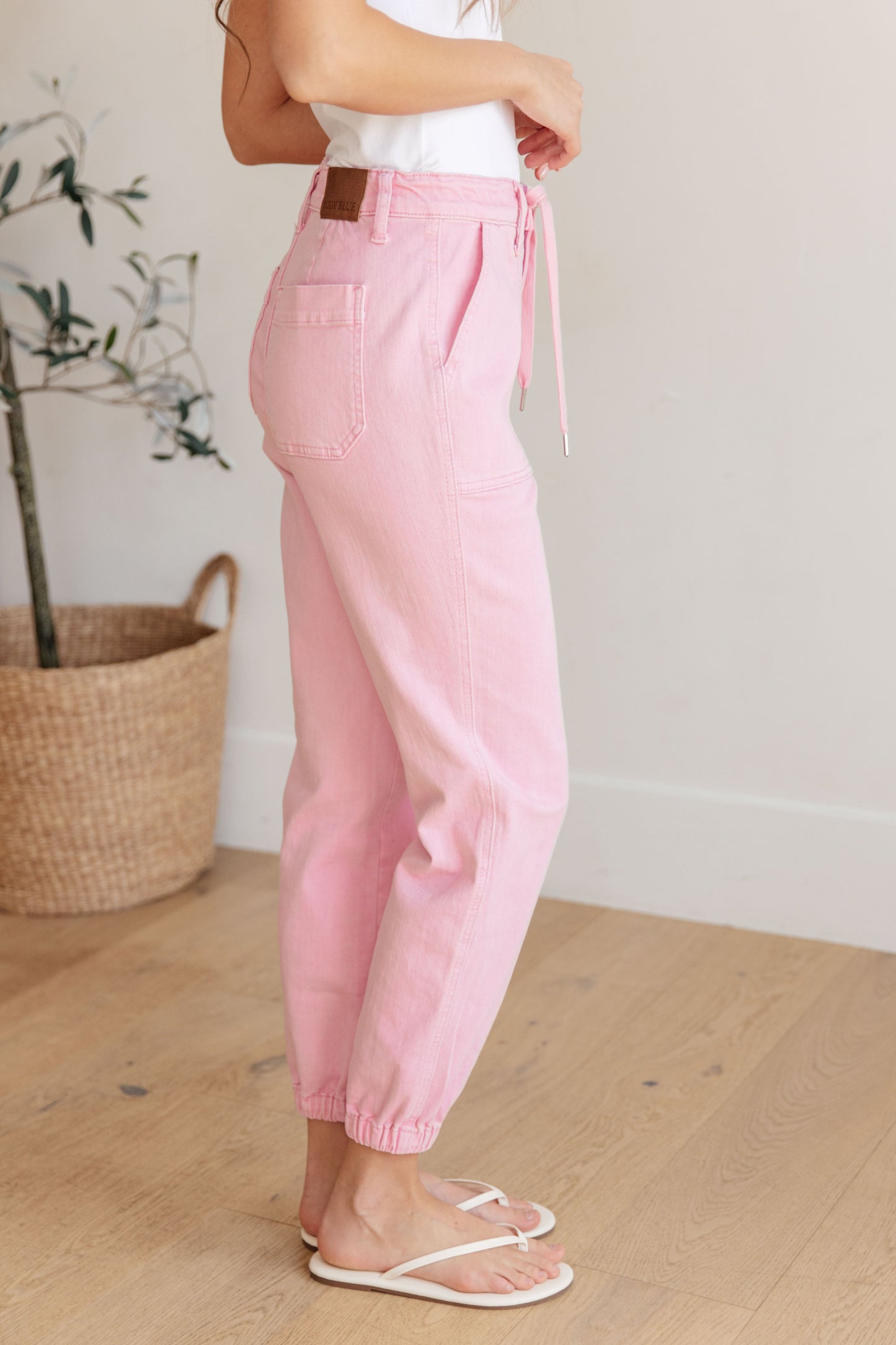 Regina Denim Joggers | Judy Blue