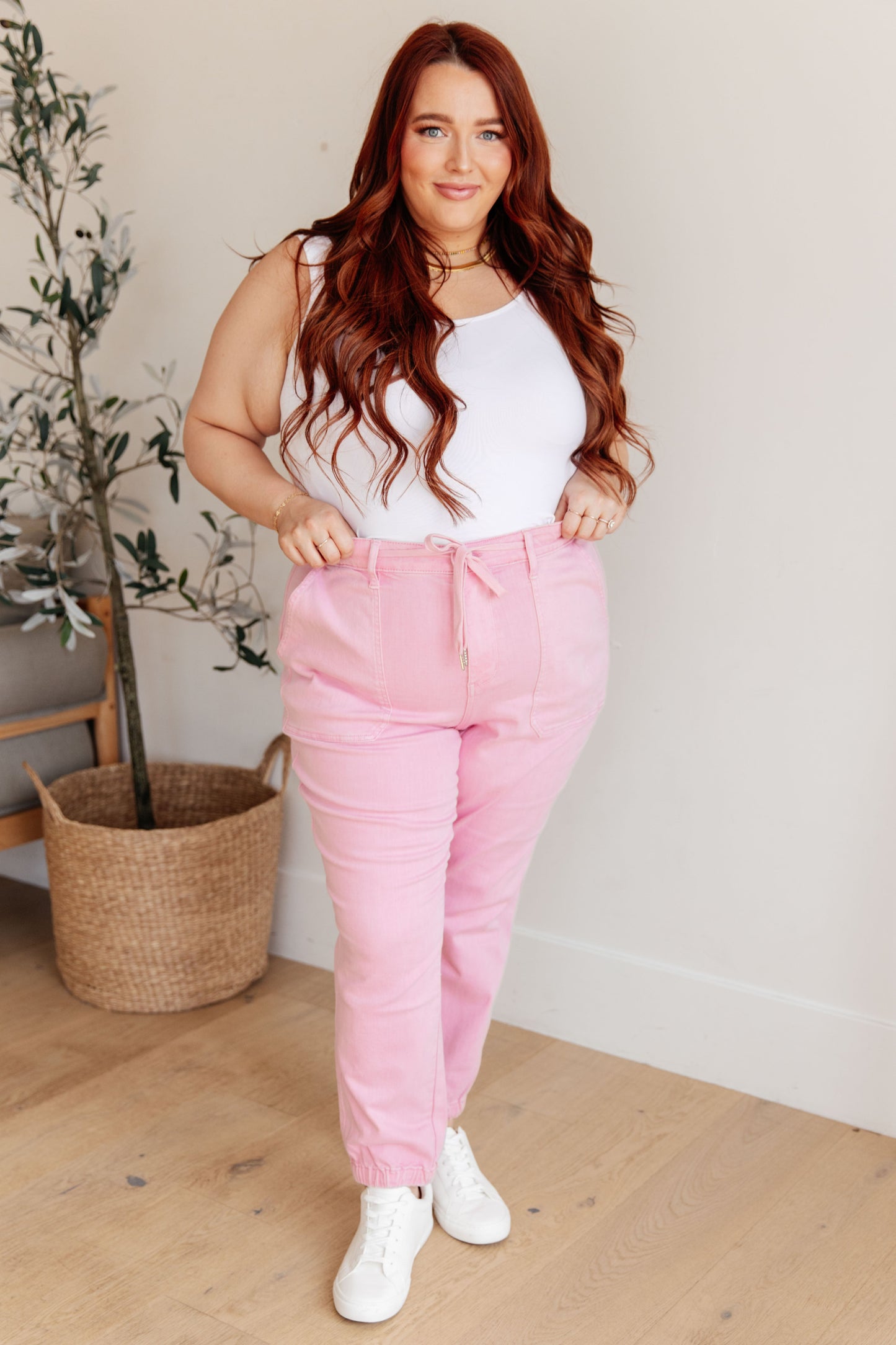 Regina Denim Joggers | Judy Blue