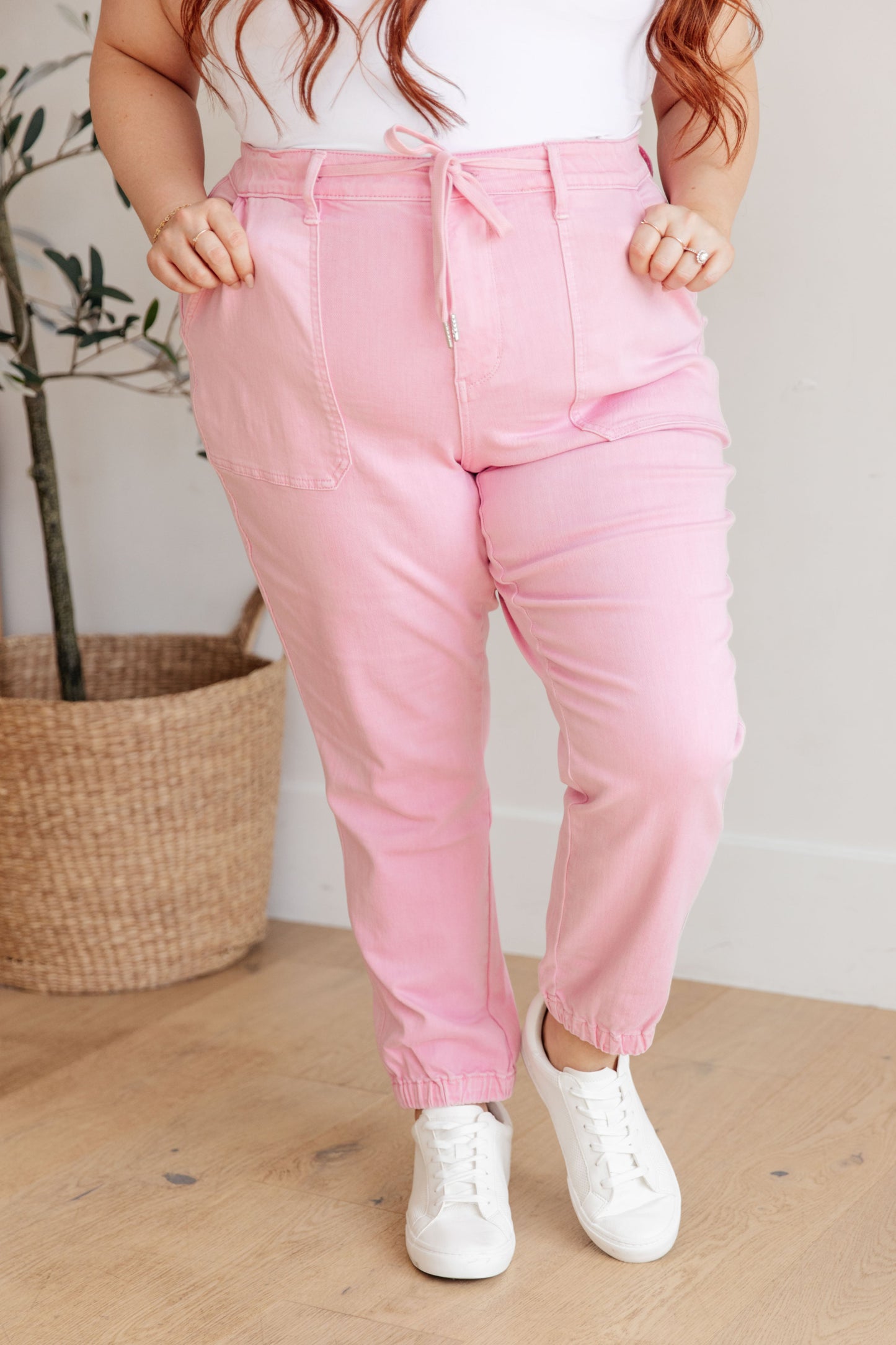 Regina Denim Joggers | Judy Blue