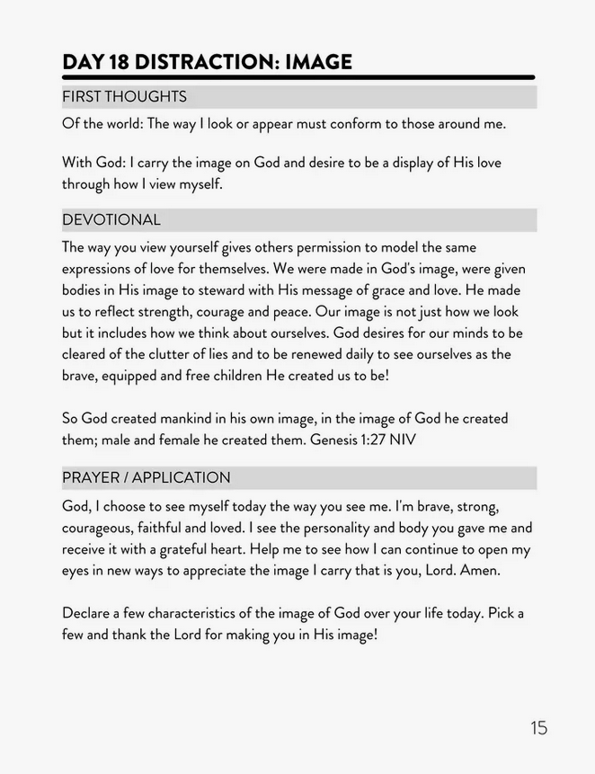 Distracted: 40 Days to know God More and Live Freed