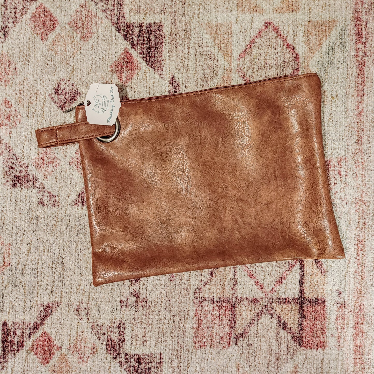 Brown Oversized Clutch