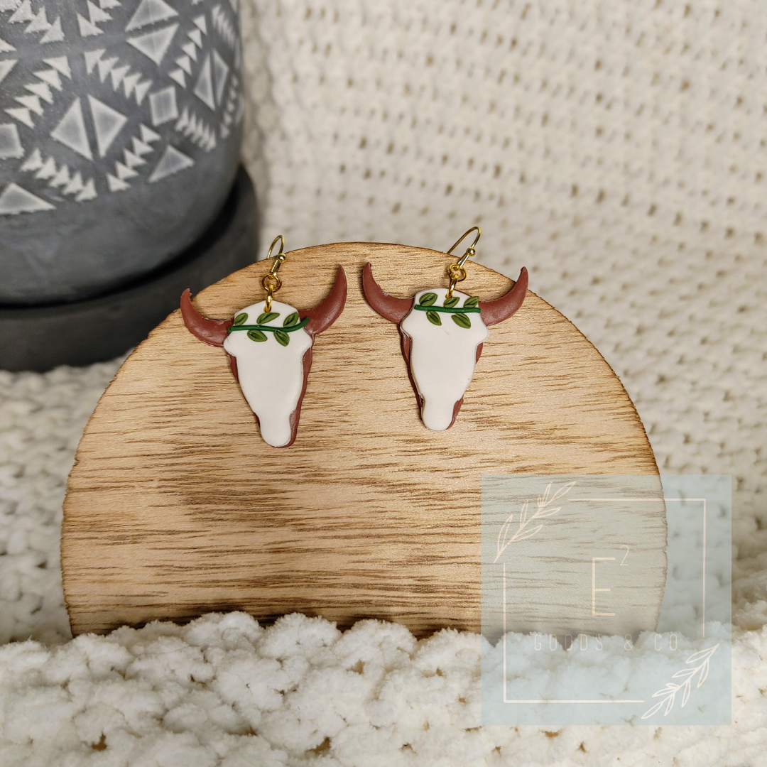 Hook'em Handmade Clay Earrings