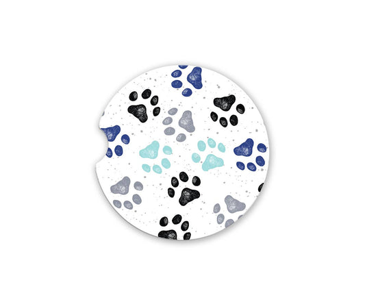 Paw Prints Car Coaster