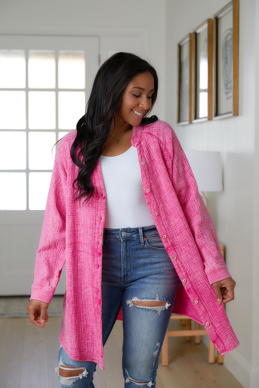 Brighter Days Ahead Button Up Top