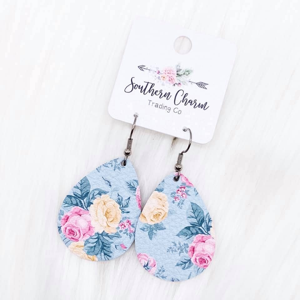 Spring Fling Mini Leather Earrings - E Squared Goods & Co.