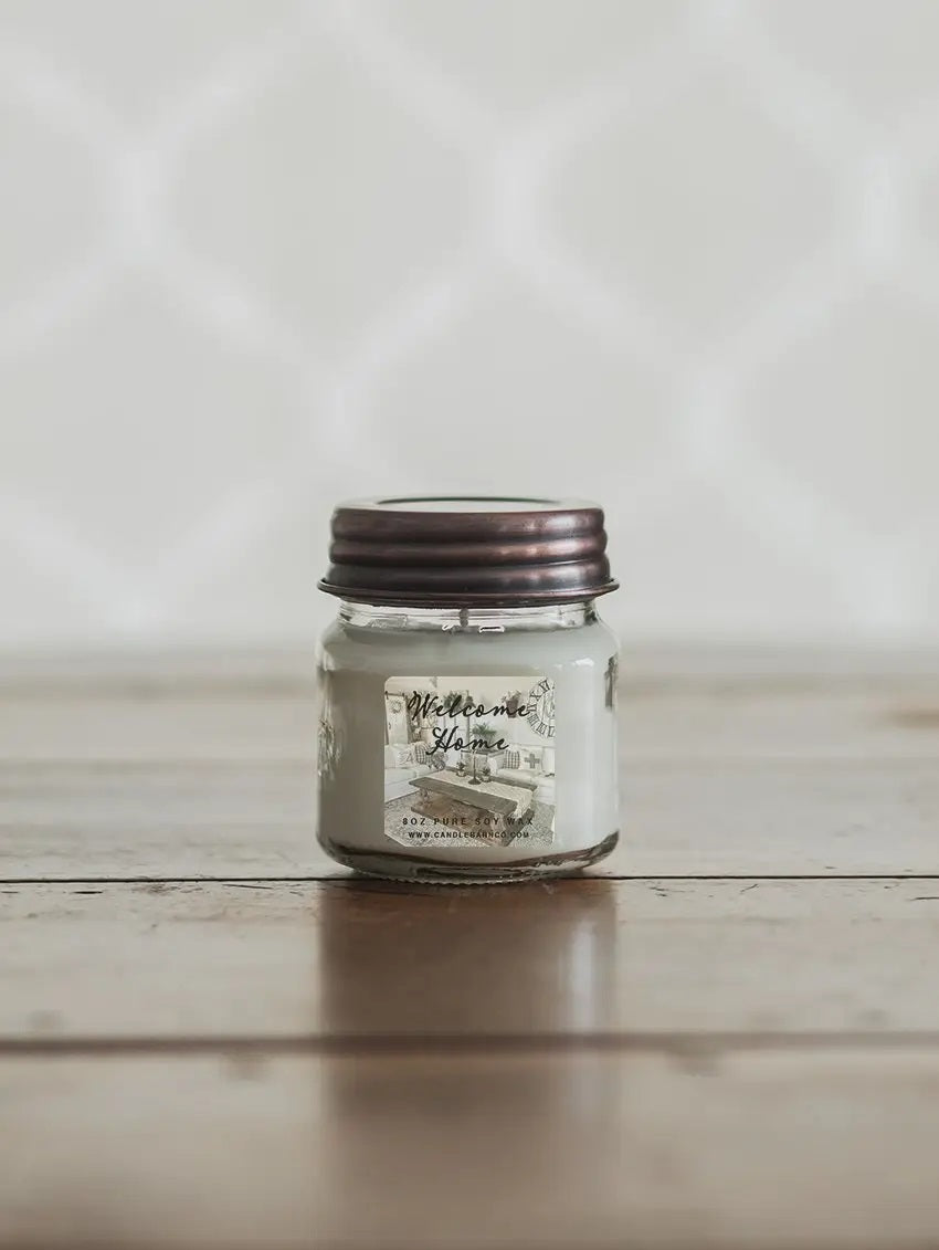 8oz Mason Jar Soy Candles - E Squared Goods & Co.