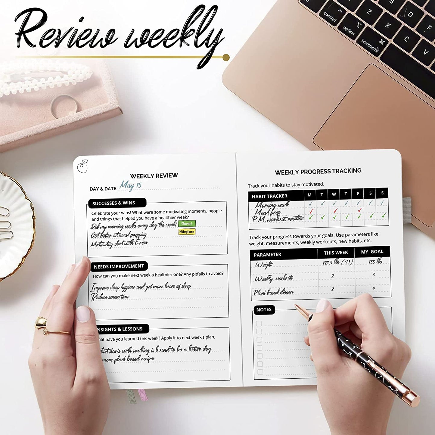 The Wellness Planner (Black)