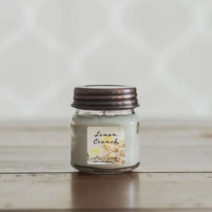8oz Mason Jar Soy Candles - E Squared Goods & Co.