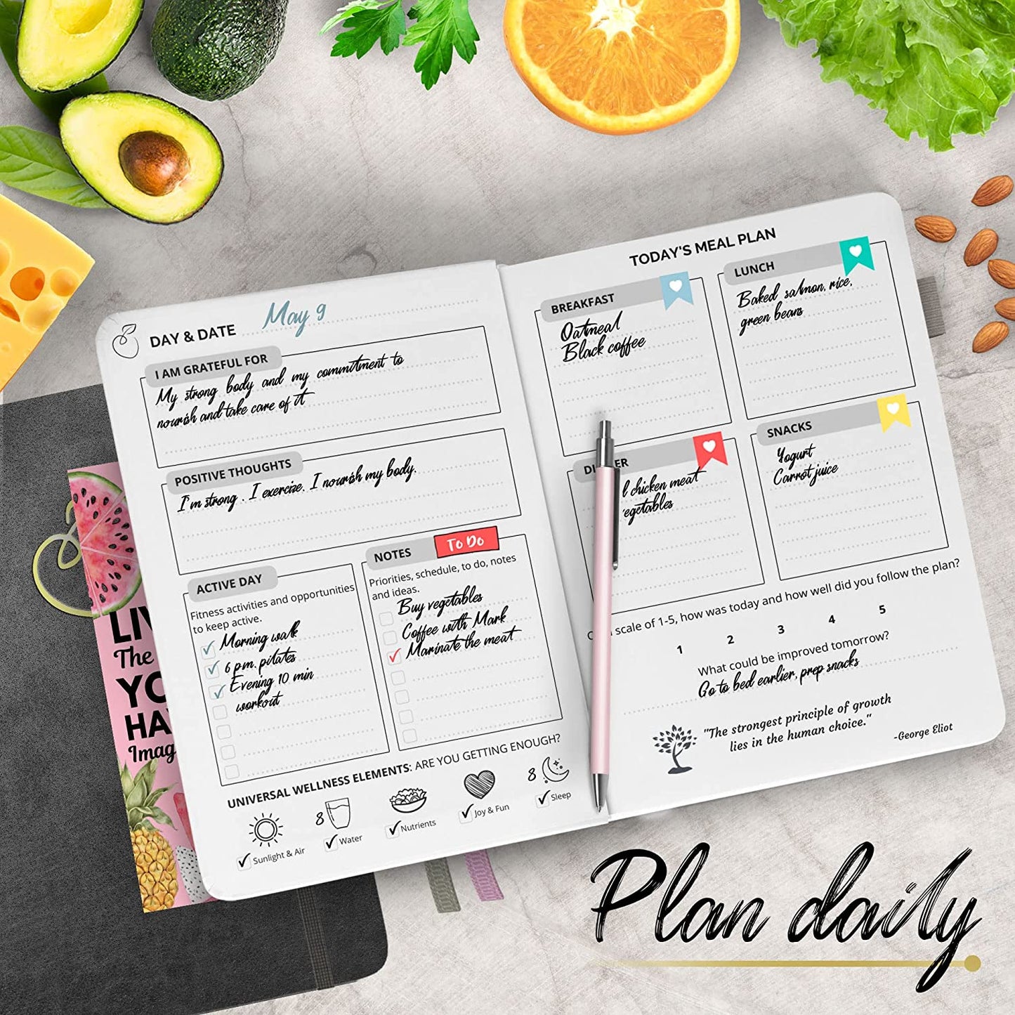 The Wellness Planner (Black)