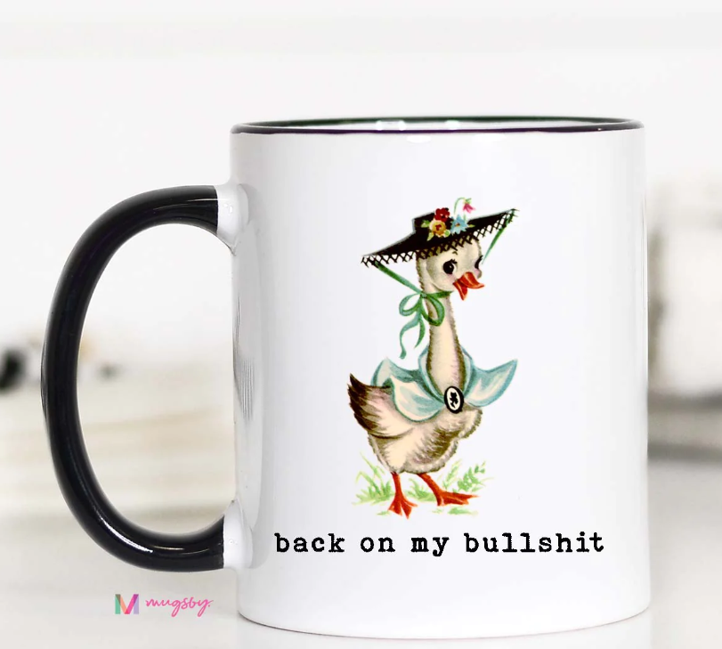Back on my Bull Coffee Mug