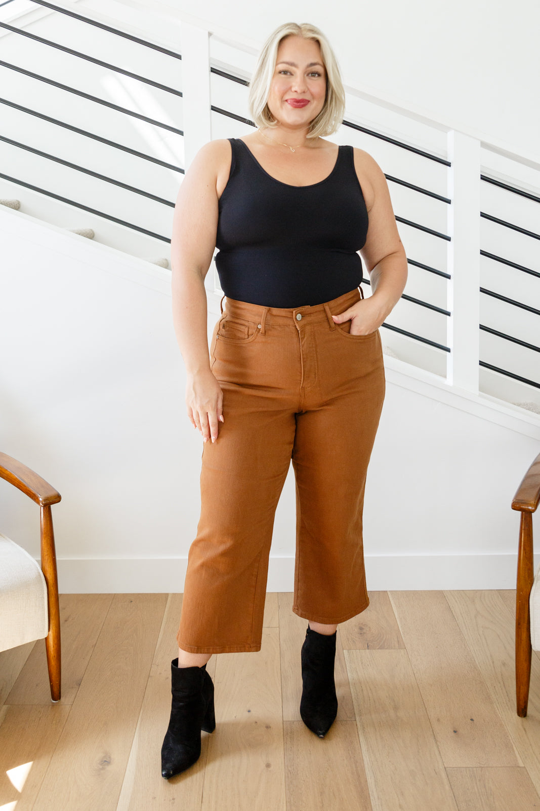 Judy Blue Caramel Apple Cropped Jeans