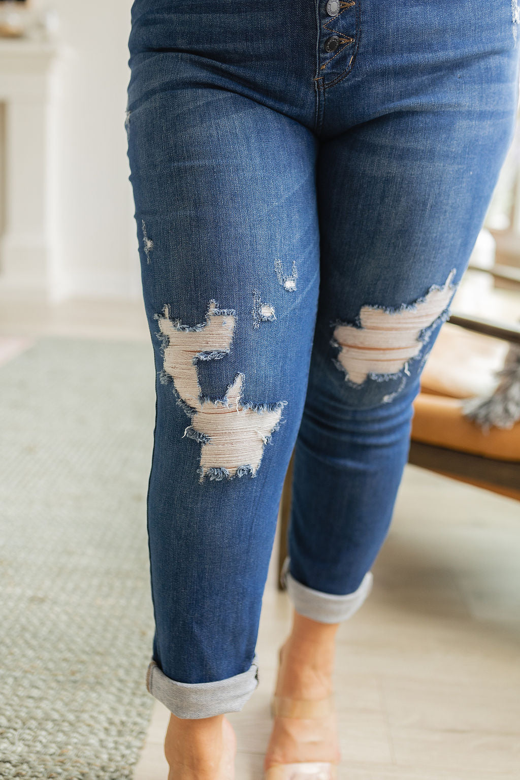 Colt High Rise Distressed Boyfriend Jeans