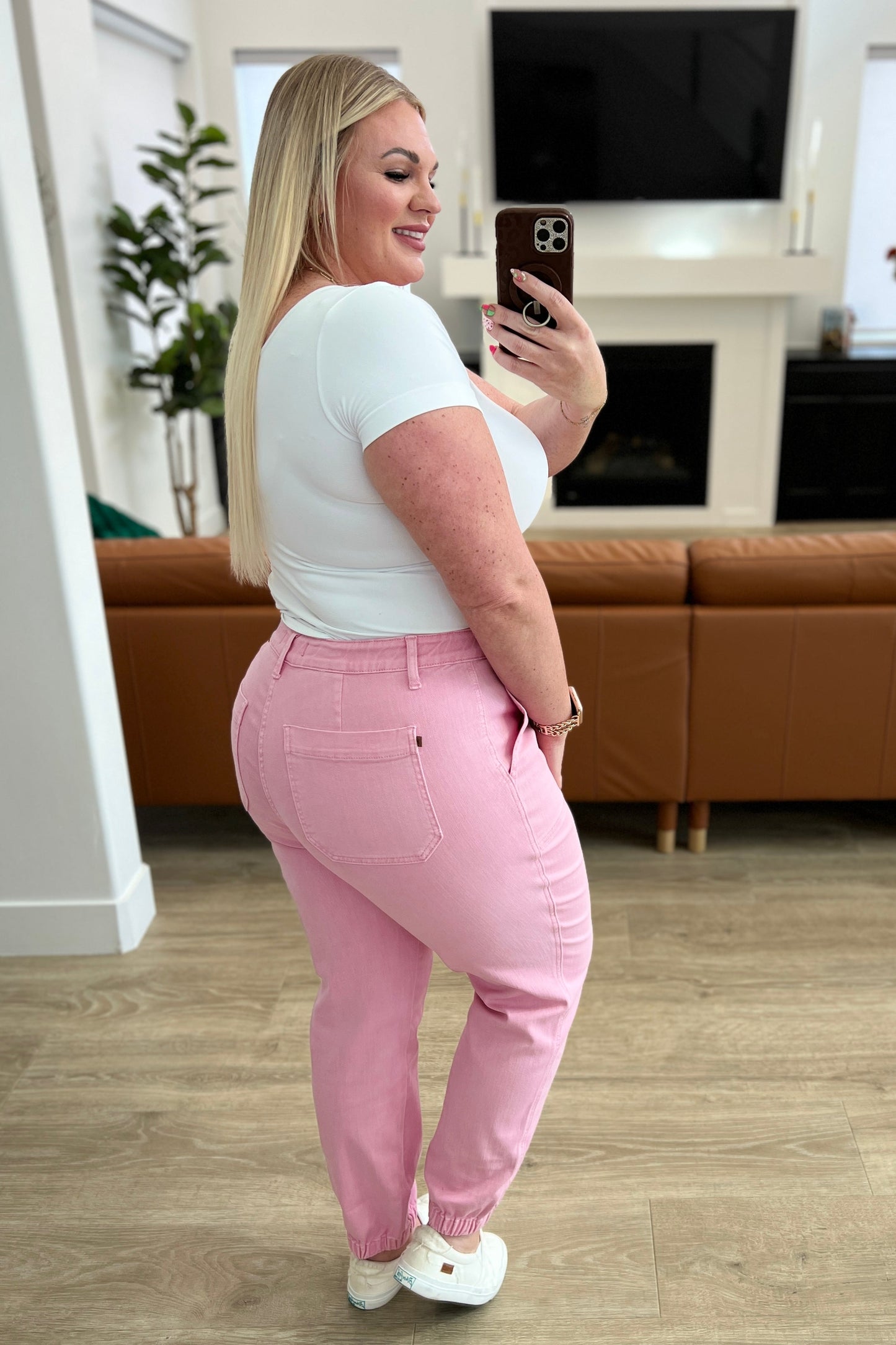 Regina Denim Joggers | Judy Blue