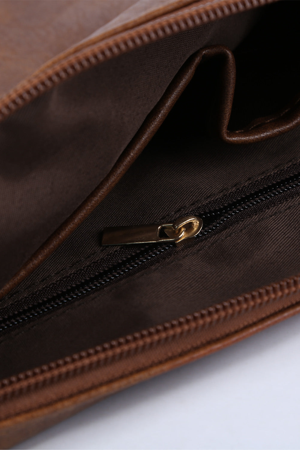 Brown Oversized Clutch