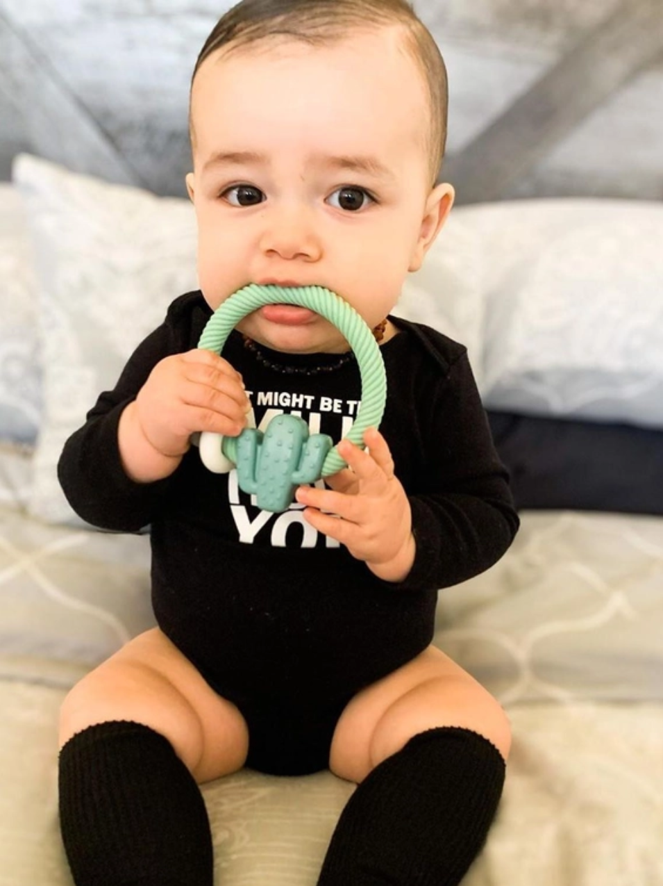 Ritzy Rattle + Teething Ring - E Squared Goods & Co.