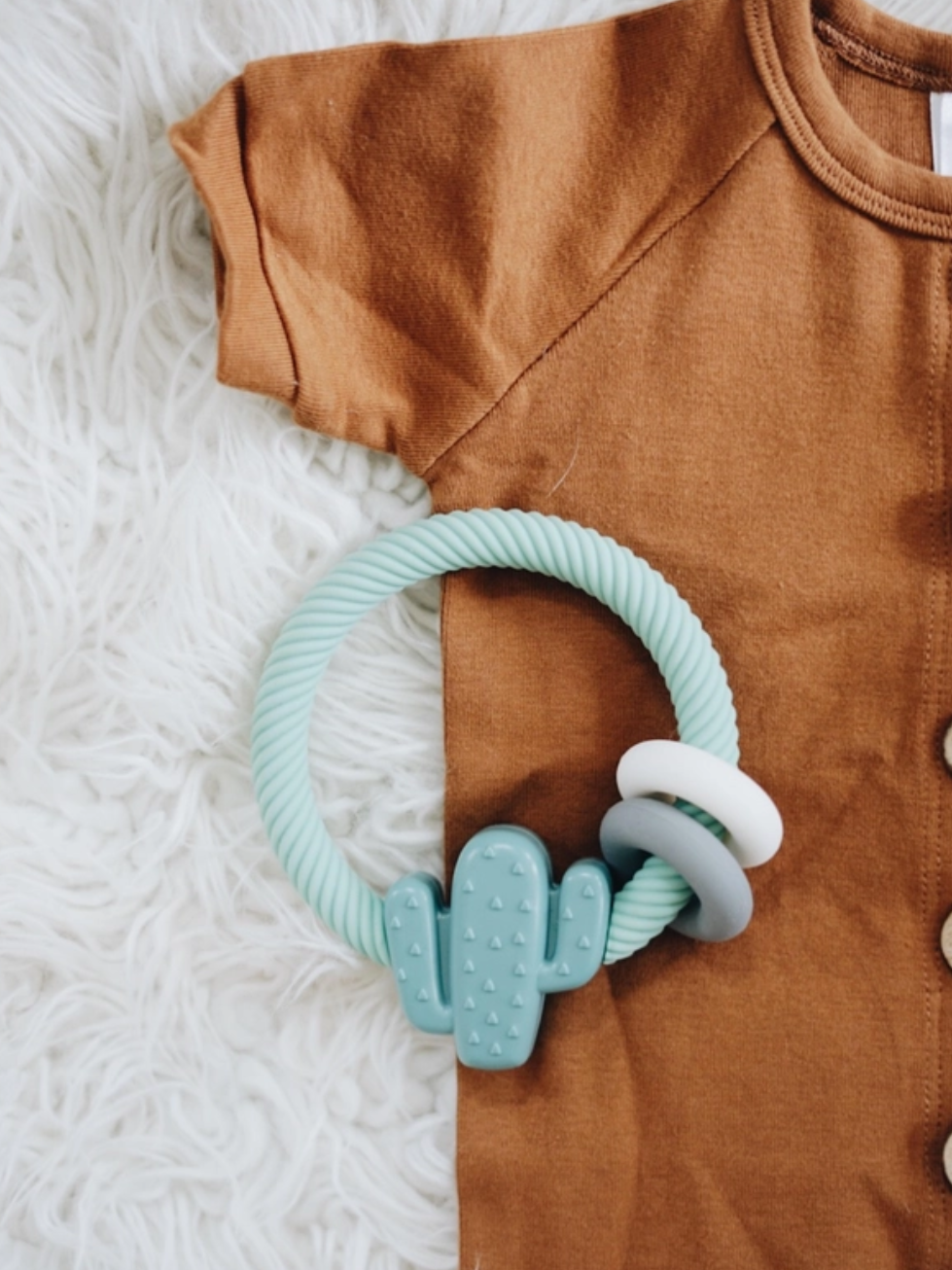 Ritzy Rattle + Teething Ring - E Squared Goods & Co.