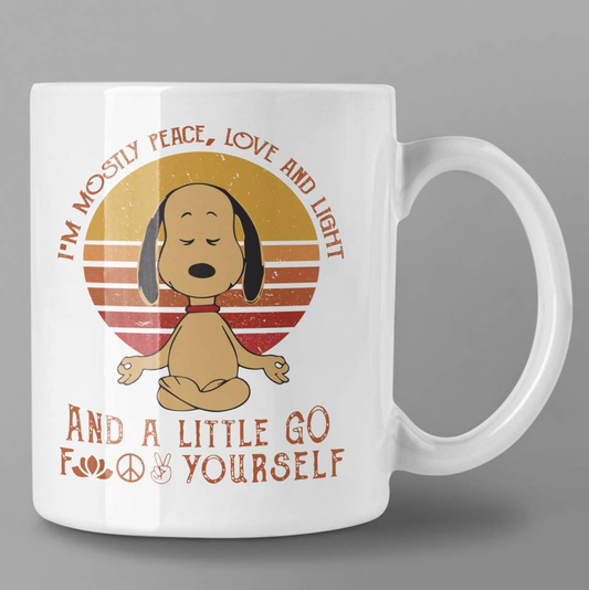 Peace, Love, and Light Coffee Mug