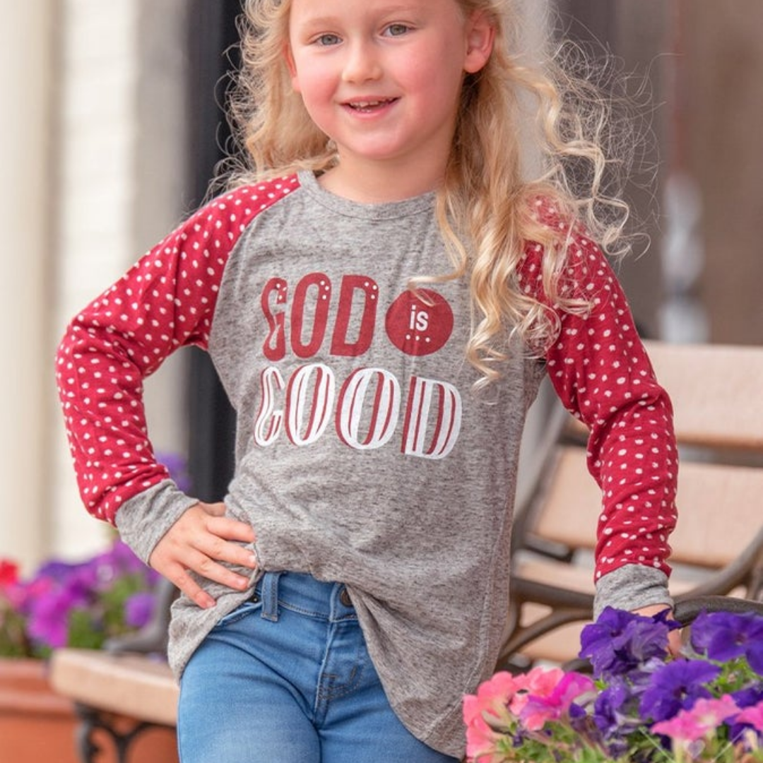 Girl's God is Good Tee
