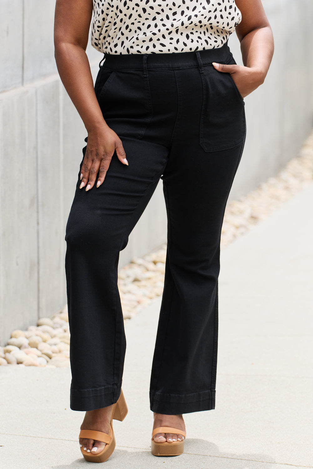 Claire High Rise Flare Trouser