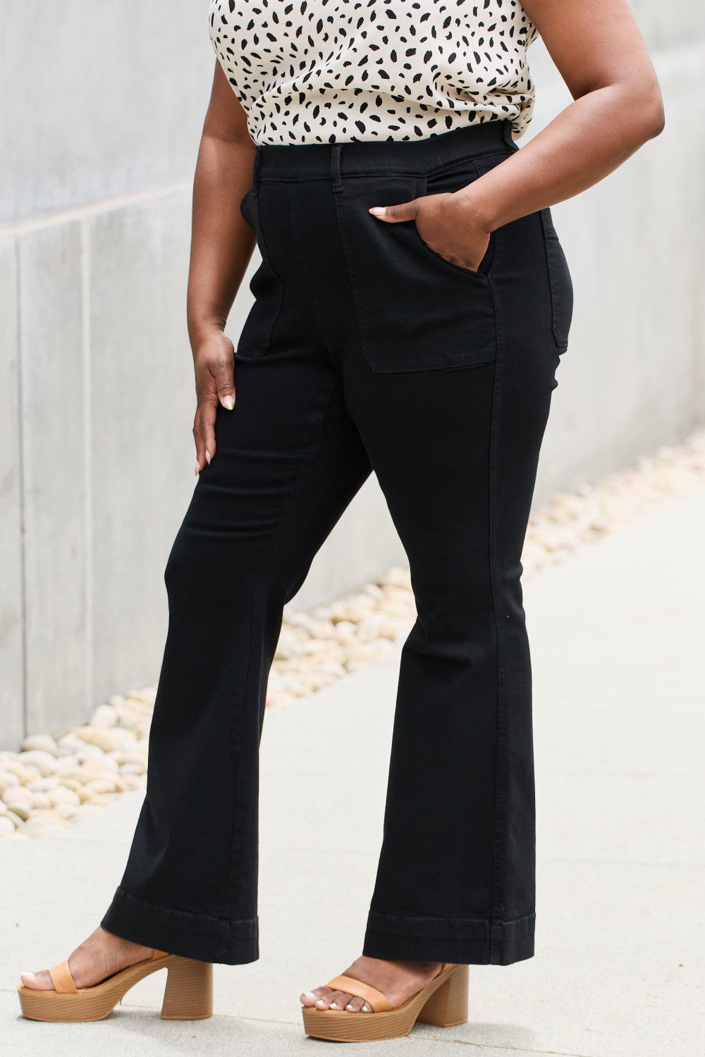 Claire High Rise Flare Trouser