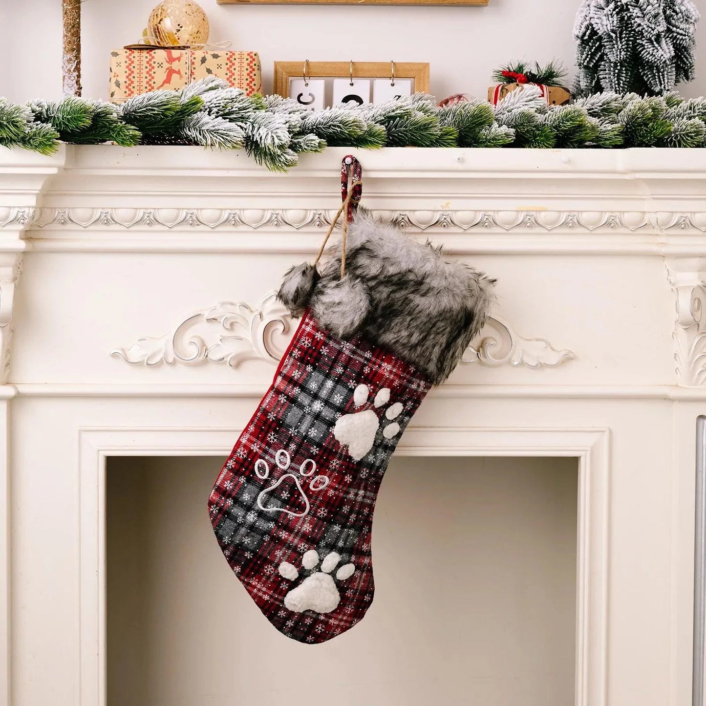 Buffalo Plaid Pet Stockings