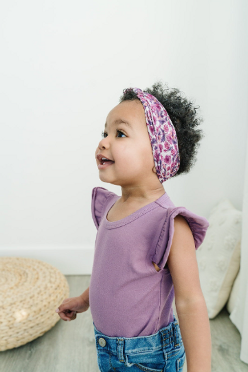 Knotted Vintage Floral Nylon Headband