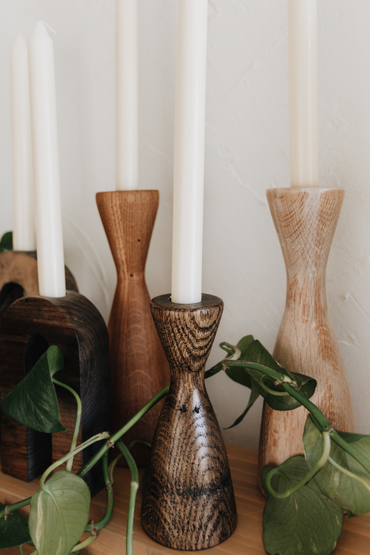 Pre-Order | Crowned Free Carpenter Candle Holders