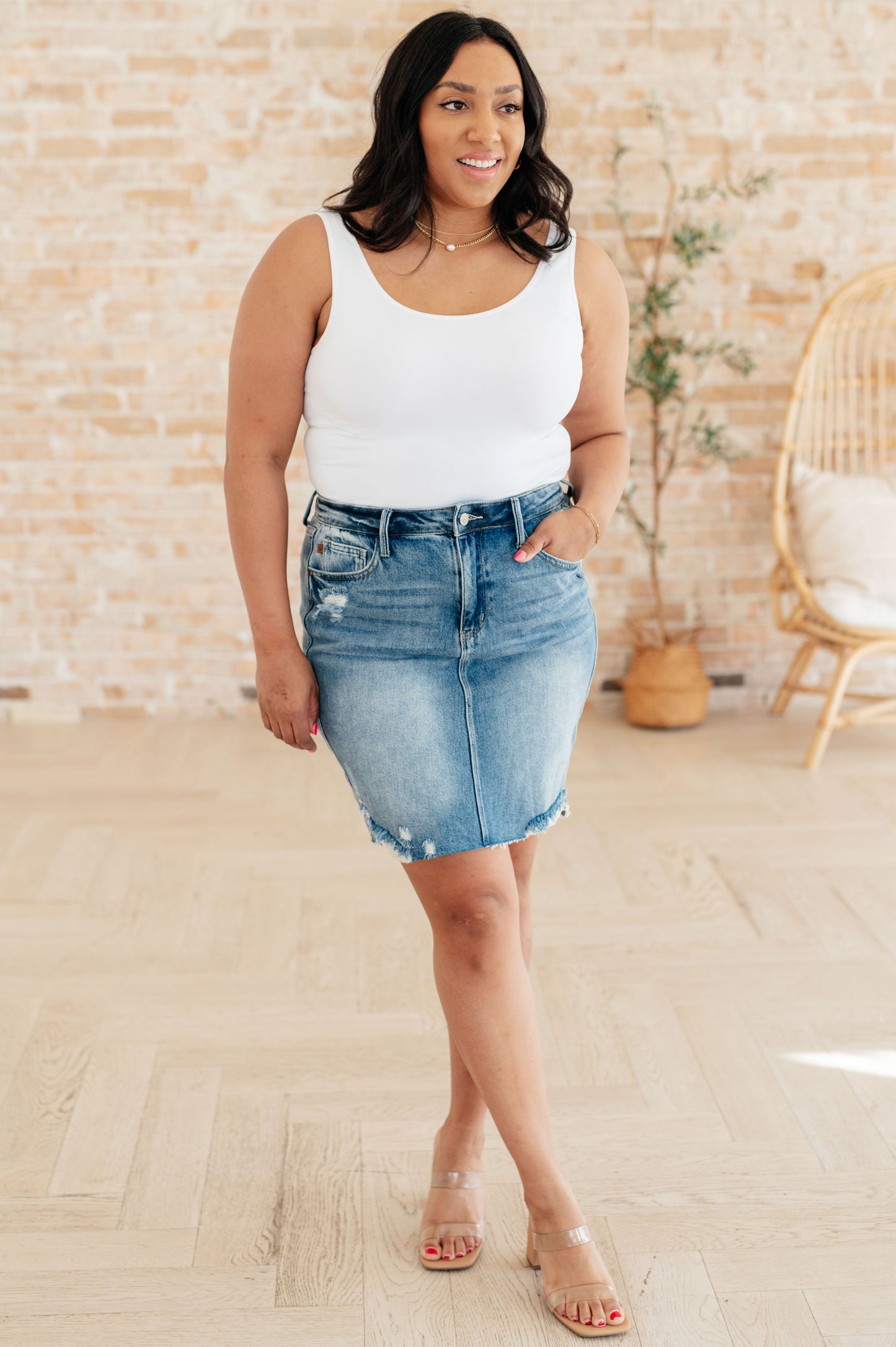 Magic Fit Denim Skirt | Judy Blue