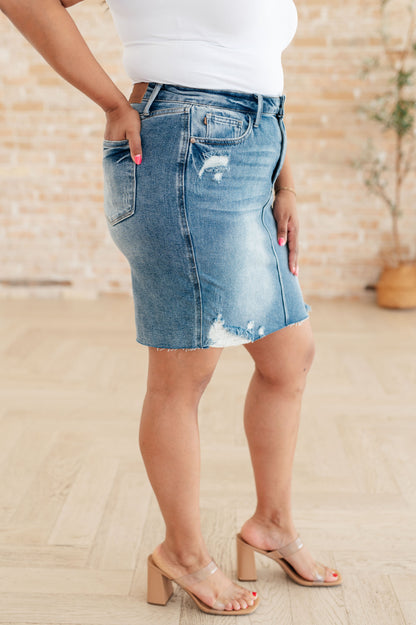 Magic Fit Denim Skirt | Judy Blue