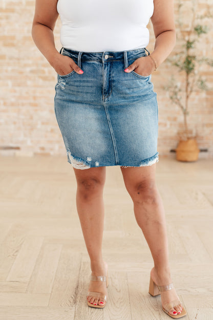 Magic Fit Denim Skirt | Judy Blue