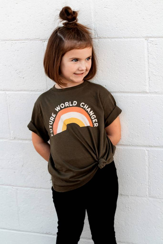 Pre-Order | Crowned Free Future World Changer Kids Tee and Onesie