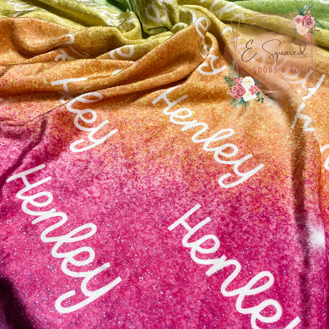 Custom | Repeating Name Blankets