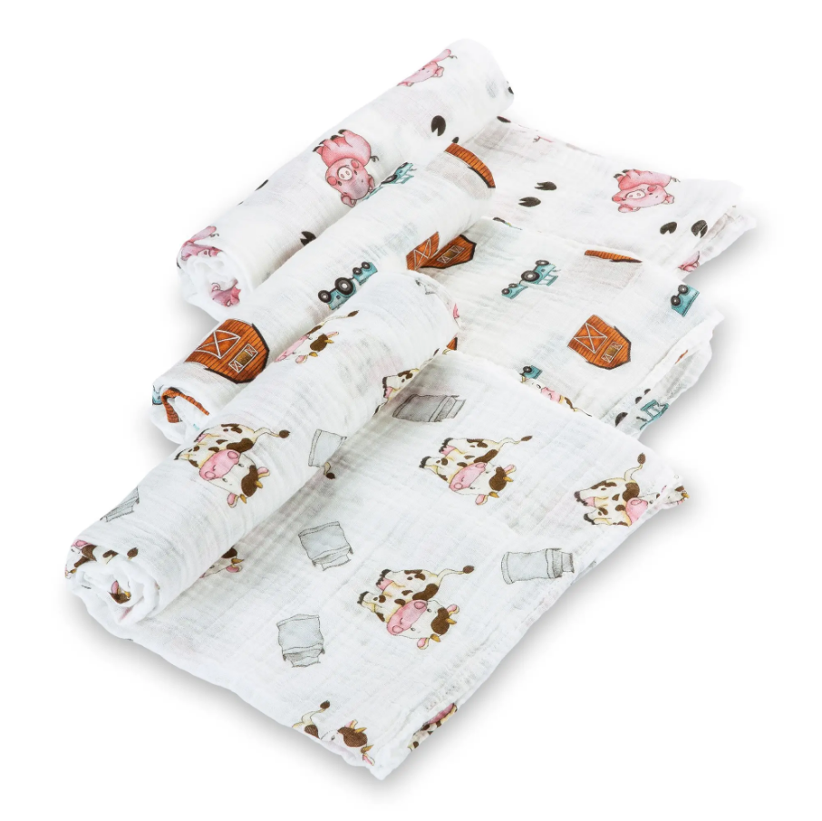 Cow Says Moo Swaddle Set