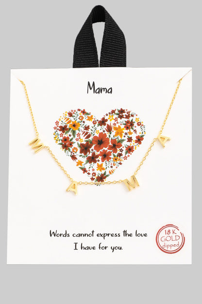 MAMA Necklace - E Squared Goods & Co.