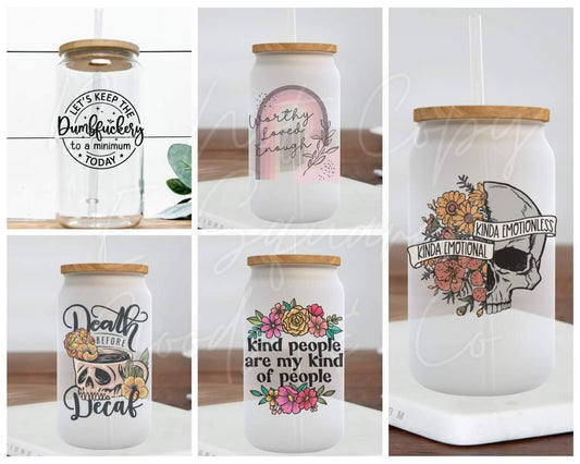 Glass Can Cup