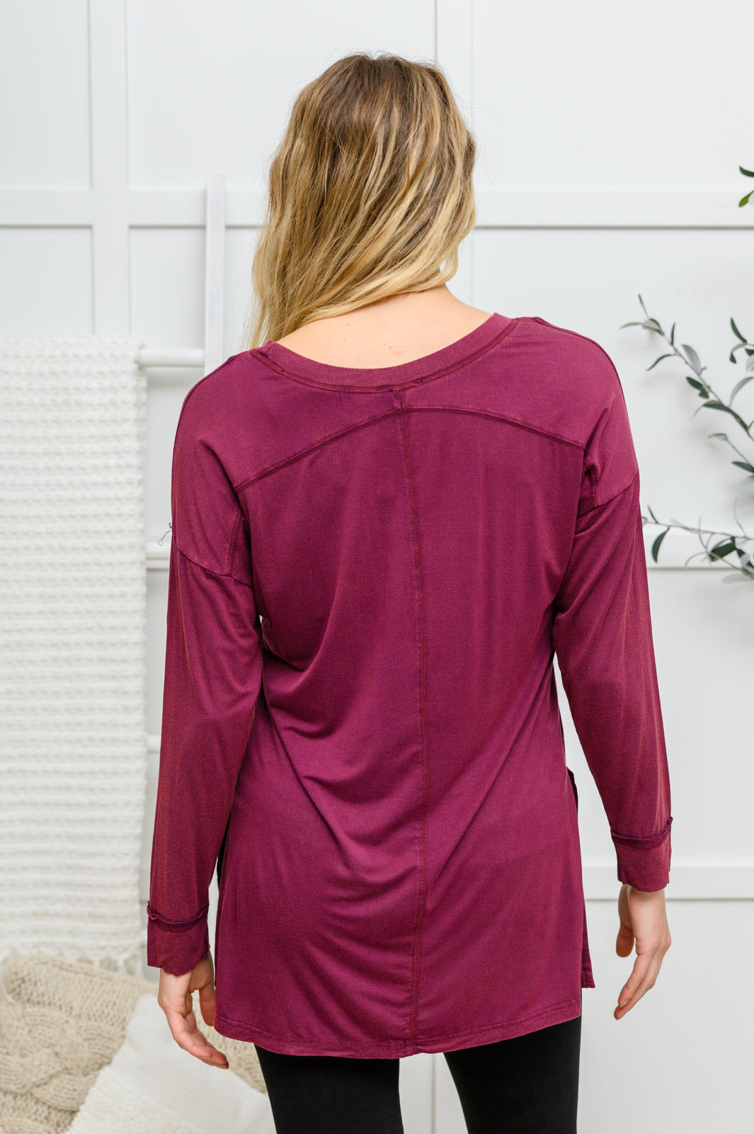 Burgundy Beauty Top