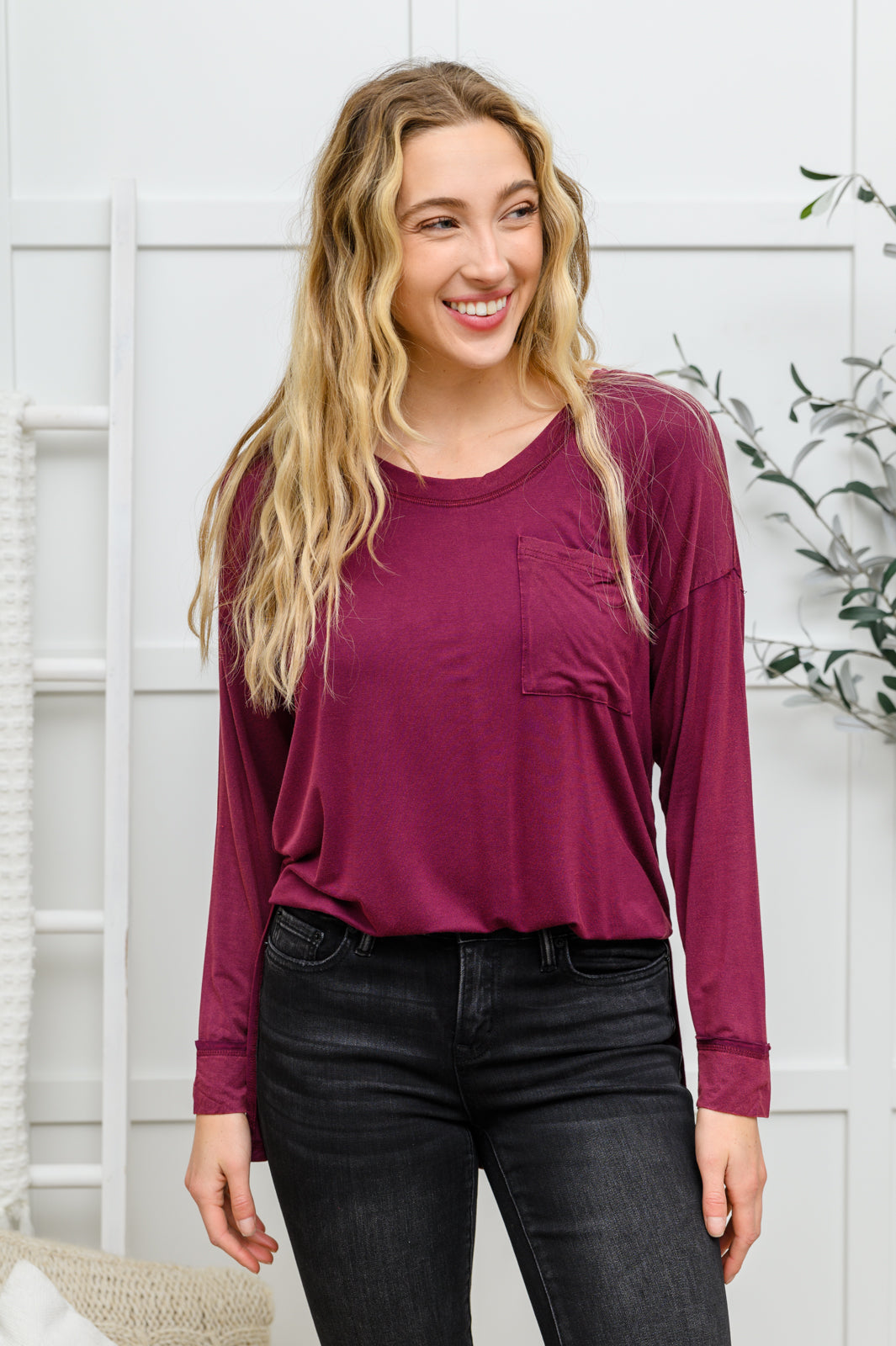 Burgundy Beauty Top