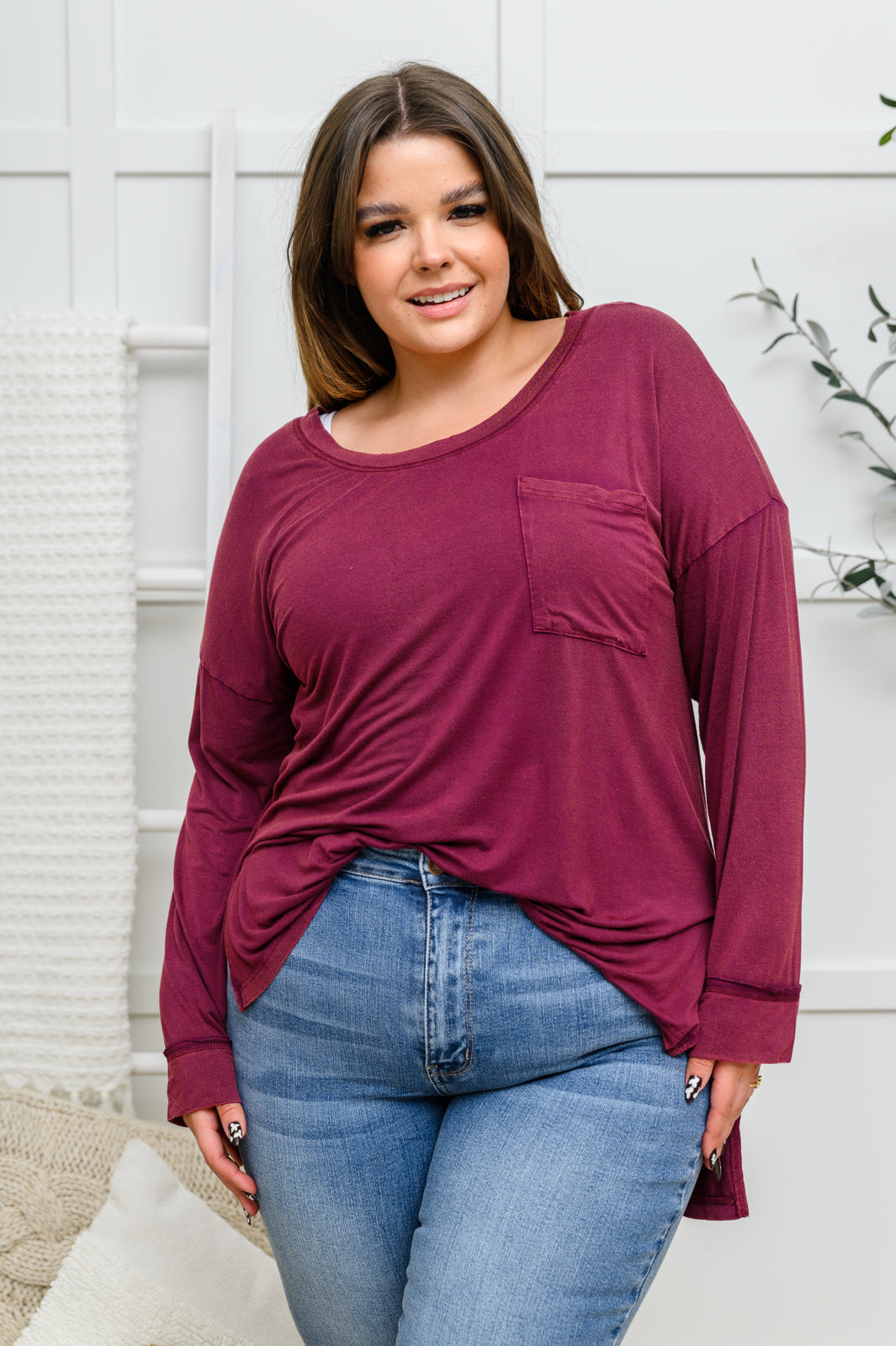 Burgundy Beauty Top