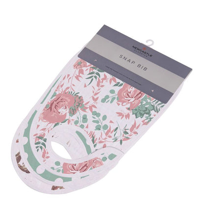 Horses and Roses Snap Bibs - E Squared Goods & Co.