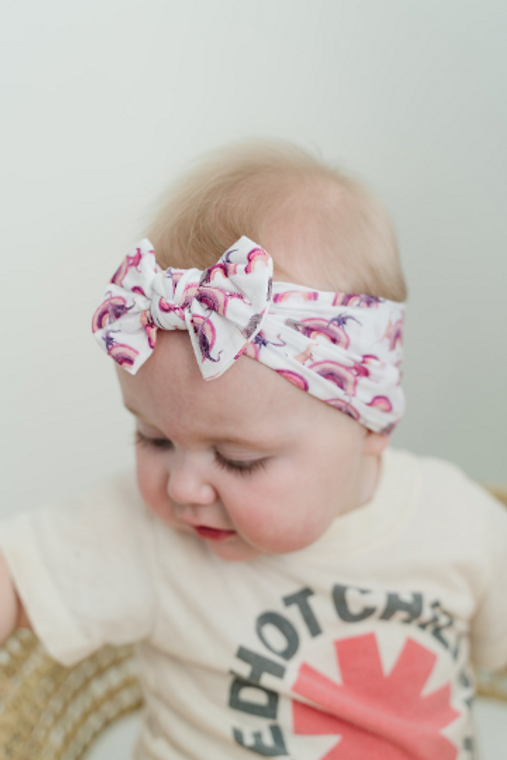 Dinos And Rainbows Nylon Headband